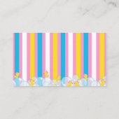 女の子何人のダッキー（アヒルちゃん）パーティーゲーム推測カード エンクロージャーカード (裏面)