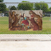 女の子力のライオン使いの旗 横断幕 (インサイチュ)