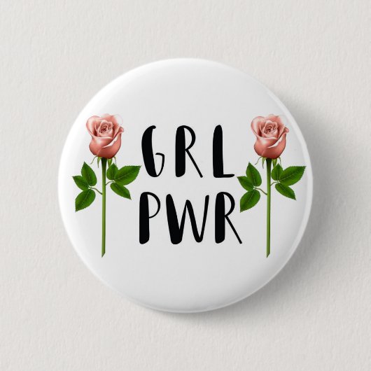 女の子力の~ボタン 缶バッジ (正面)