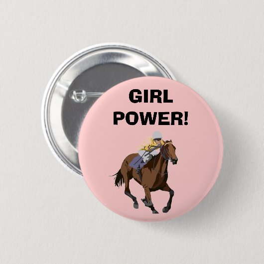 女の子力! 缶バッジ (正面&裏面)