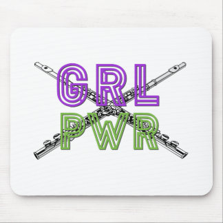 (女の子力) GRL PWR -フルート マウスパッド