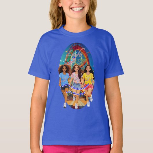 女の子友達-楽しもう Tシャツ (正面)