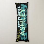 女の子名6文字のパーソナライズされた抱き枕 ボディピロー (裏面 (縦))