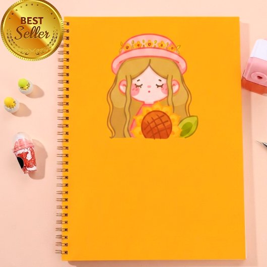 女の子向けのかわいいノートブック ノートブック