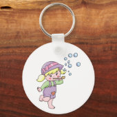女の子吹の泡 キーホルダー (正面)