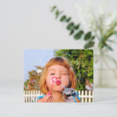 女の子吹の泡 ポストカード (スタンド正面)