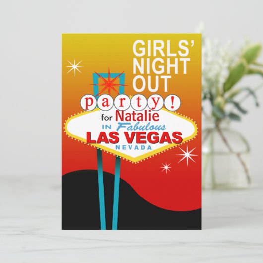 女の子夜はラスベガスでパーティを楽しみます 招待状 (スタンド正面)
