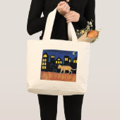 "女の子夜"トートバック ラージトートバッグ (正面(商品))