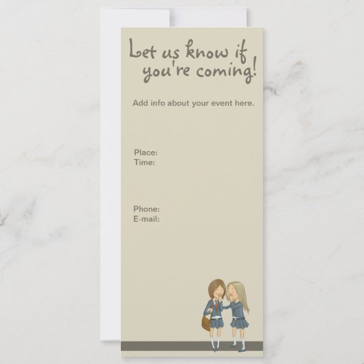 女の子夜 招待状 (裏面)