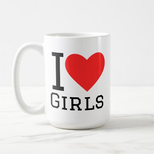 女の子大好き コーヒーマグカップ (左)