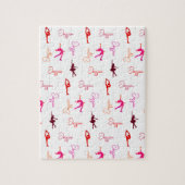 女の子姿スケートで滑る氷のスケートで滑る名全体 ジグソーパズル (縦)