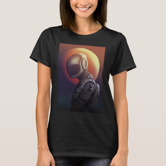 女の子宇宙飛行士 Tシャツ (正面)