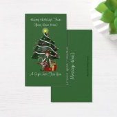 女の子小妖精や小人プレゼントクリスマスホリデーギフトカードラベル (デスク)