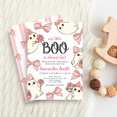 女の子幽霊リトルブハロウィーンベイビーシャワー 招待状