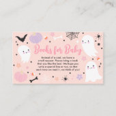 女の子幽霊リトルブハロウィーンベビーブックリクエスト エンクロージャーカード (正面)