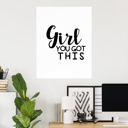 女の子得よ ポスター (ホームオフィス)