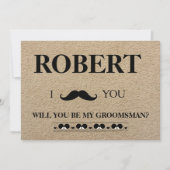 女の子得を俺のグルームスマンに? 招待状 (正面)