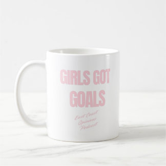 女の子得ゴール コーヒーマグカップ