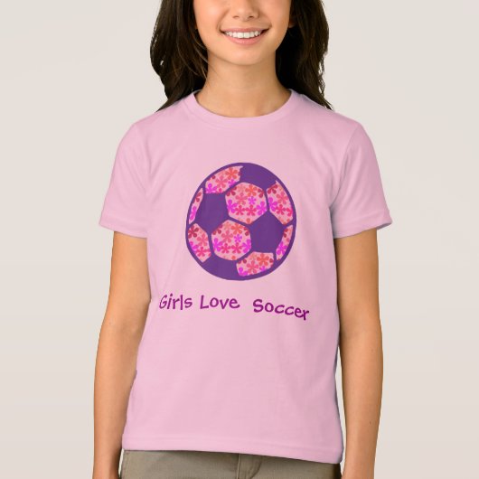 女の子愛サッカー Tシャツ (正面)