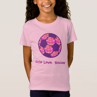 女の子愛サッカー Tシャツ