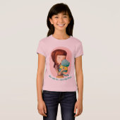 女の子愛猫。 青猫 Tシャツ (正面フル)