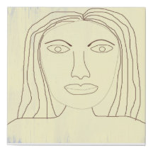 女の子抽象芸術スケッチ芸術