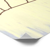 女の子抽象芸術スケッチ芸術 ポスター (角)