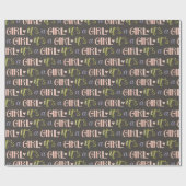 女の子新生児包装紙 ラッピングペーパー (フラット)