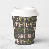 女の子新生児紙カップ 紙コップ (右)