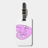 女の子旅行の服装及び付属品 ラゲッジタグ (正面縦)
