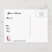 女の子日/夜パーティの招待状カード インビテーションポストカード (裏面)