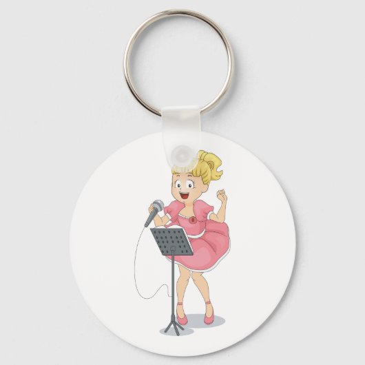 女の子歌 キーホルダー (正面)