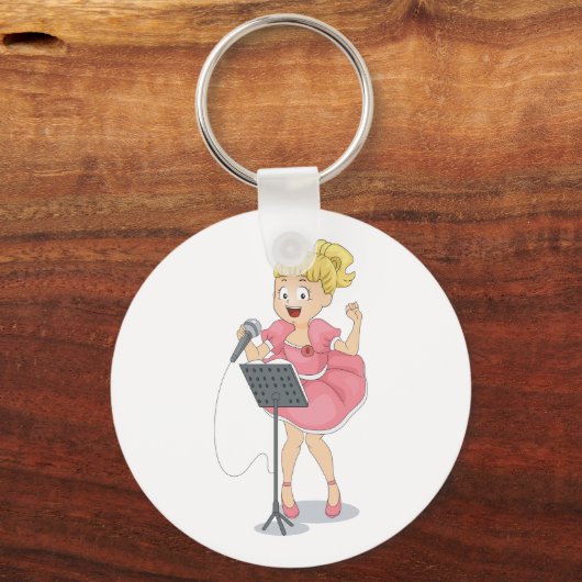 女の子歌 キーホルダー (正面)
