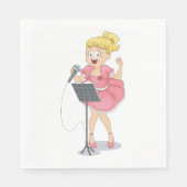 女の子歌 スタンダードランチョンナプキン (正面)