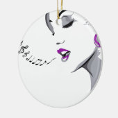 女の子歌 セラミックオーナメント (左)