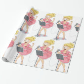 女の子歌 ラッピングペーパー (アンロールド)