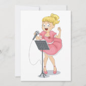 女の子歌 招待状 (正面)