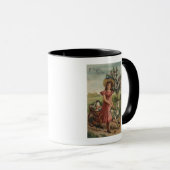 女の子歩く子羊、シック、オンドスター マグカップ (正面右)