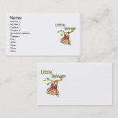 女の子猿の小さいスウィンガー 名刺 (正面/裏面)