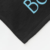 女の子生まれ「ダンスへ」黒いフリースブランケットと名前 フリースブランケット (角)