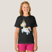 女の子用ジャージーTシャツ Tシャツ (正面フル)