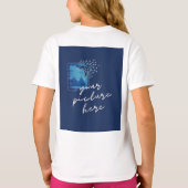 女の子用ベーシックTシャツ Tシャツ (裏面)