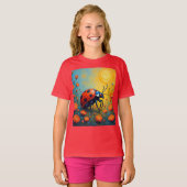 女の子用ベーシックTシャツ Tシャツ (正面フル)