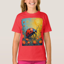 女の子用ベーシックTシャツ