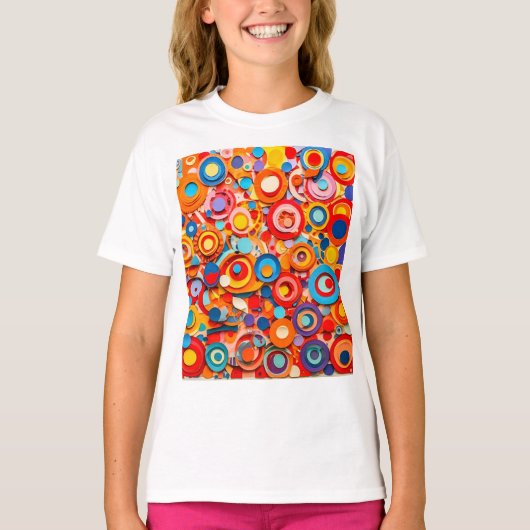 女の子用ベーシックTシャツ Tシャツ (正面)