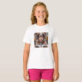 女の子用ベーシックTシャツ Tシャツ (正面フル)