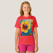女の子用ベーシックTシャツ Tシャツ (正面フル)