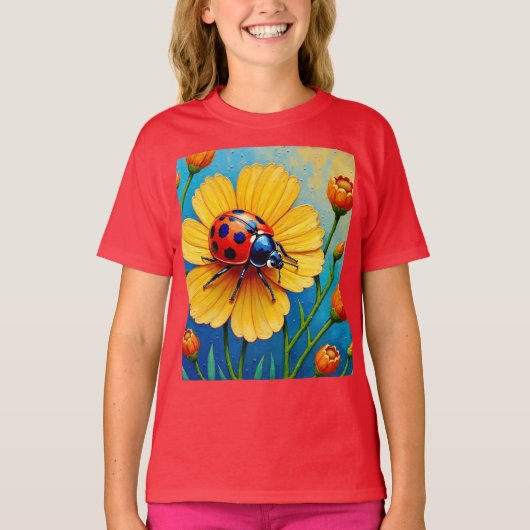 女の子用ベーシックTシャツ Tシャツ (正面)
