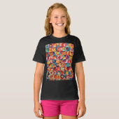 女の子用ベーシックTシャツ Tシャツ (正面フル)
