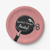 女の子用品のパーティーを逃れる ペーパープレート (正面)